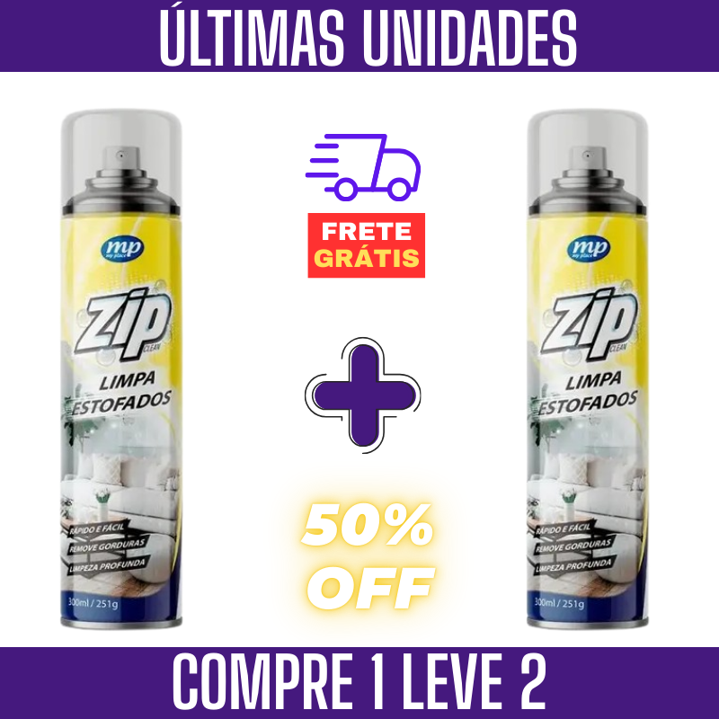 ZIP Limpa Estofados | Remova Todas Imperfeições - COMPRE 1 LEVE 2 + Frete GRÁTIS – imagem 1