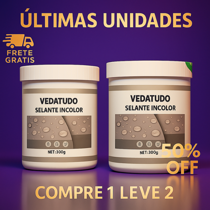 Selante VEDATUDO - 10 Anos de Proteção | COMPRE 1 LEVE 2 + Frete GRÁTIS