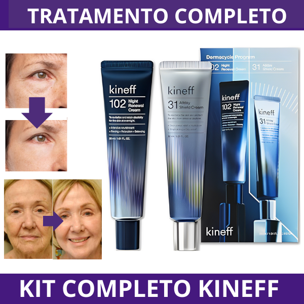 KIT KINEFF Dia e Noite  Elimina Imperfeições Faciais | Frete Grátis