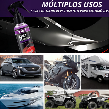 Spray 3 em 1 - Brilho de 0km em 5 Minutos  | COMPRE 1 LEVE 2 + Frete GRÁTIS
