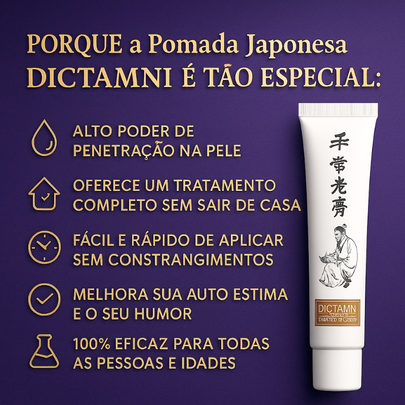 Pomada Dictamni – Alívio Rápido e Sem Cirurgia | COMPRE 1 LEVE 2 + Frete GRÁTIS