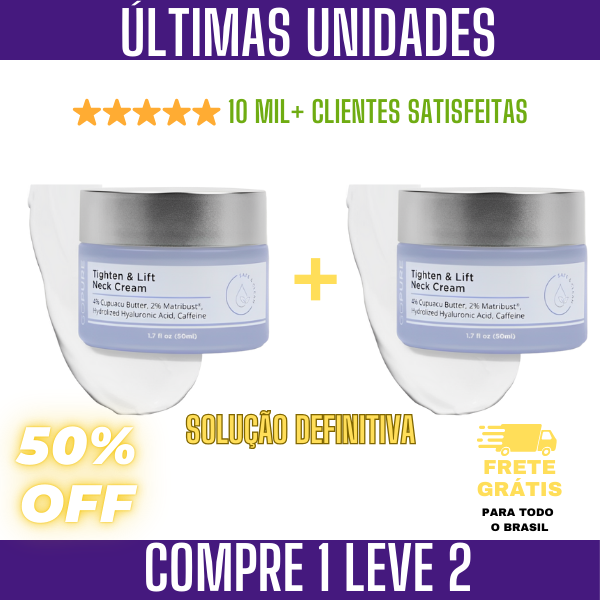 Creme LiftNeck - Revitalize sua Pele | COMPRE 1 LEVE 2 | Frete Grátis – imagem 1