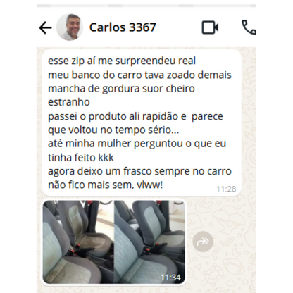 ZIP Limpa Estofados | Remova Todas Imperfeições - COMPRE 1 LEVE 2 + Frete GRÁTIS