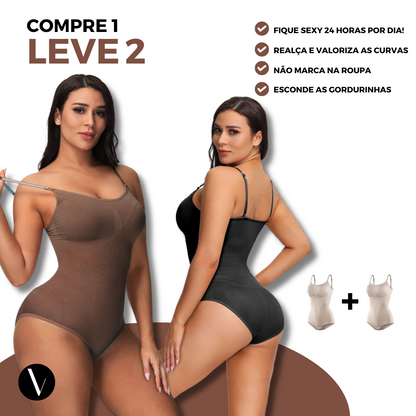 Body Modelador 3 em 1 Shape Slim - Modela, Comprime e Realça as Curvas!