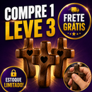 Cruz de Nogueira Sagrada | COMPRE 1 LEVE 3 + Frete GRÁTIS