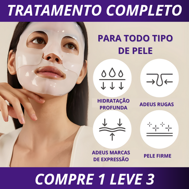 Máscara de Colágeno Verisol - Retire Imperfeições Faciais |COMPRE 1 LEVE 3|Frete Grátis