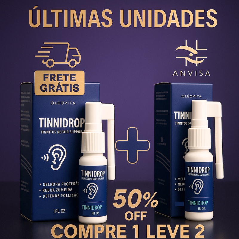 TinniDrop - Elimine 99% dos Problemas Auditivos | PROMOÇÃO + 1 UNIDADE | – imagem 1
