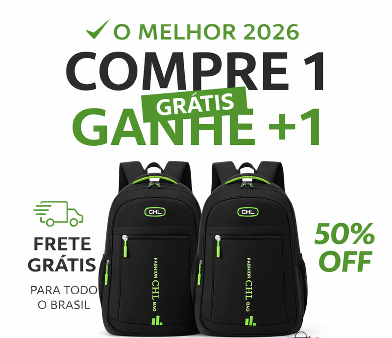 COMPRE 1 LEVE 2 + FRETE GRÁTIS | Mochila CHL Bolsa Reforçada Notebook Impermeavel Material Premium